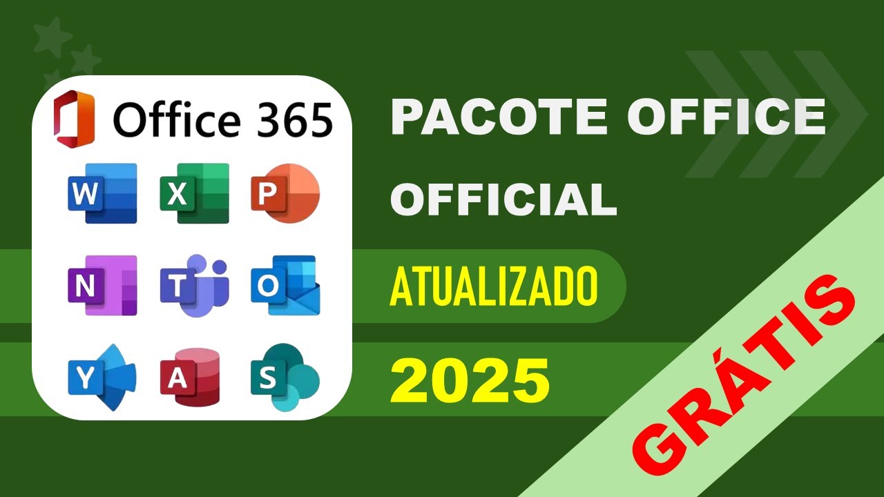 Como BAIXAR E INSTALAR o OFFICE 365 2025 GRÁTIS! (Completo e ATUALIZADO)