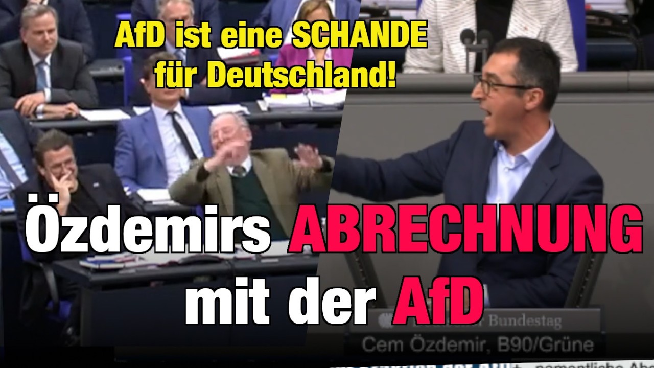Bundestag tobt💥 ! Özdemir rechnet GNADENLOS mit der AfD ab