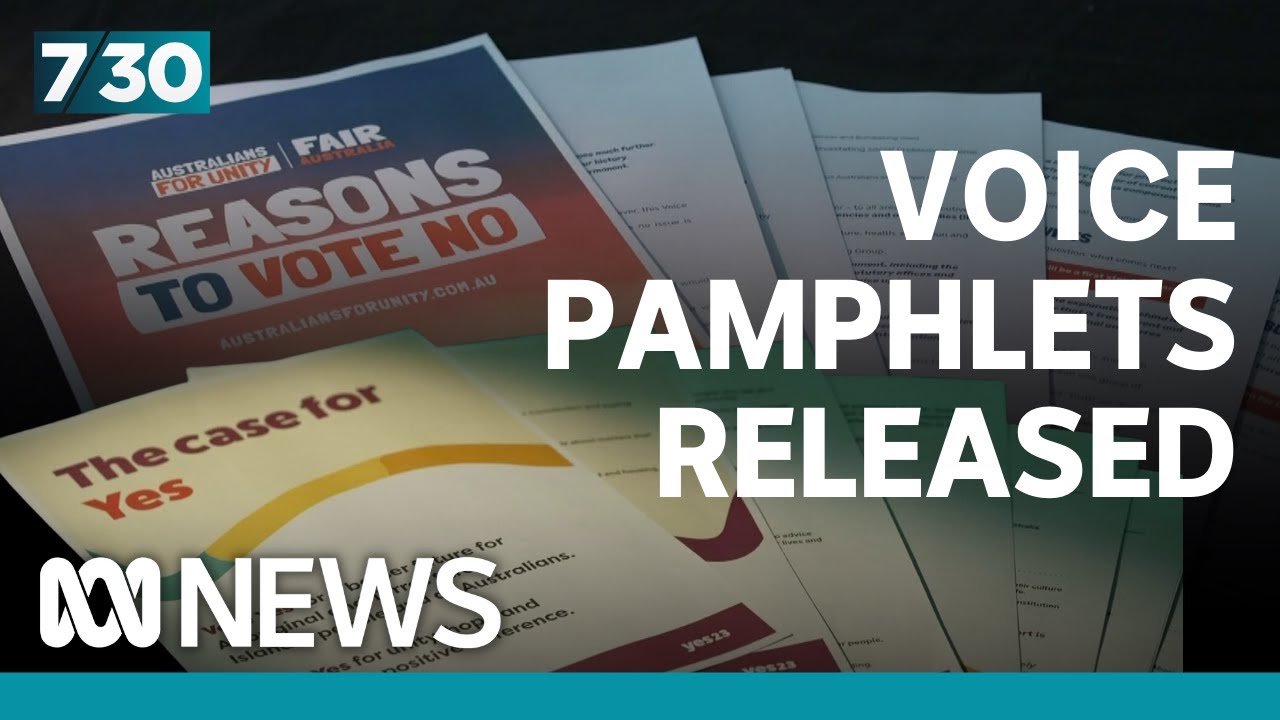 Voice to Parliament referendum pamphlets for Yes and No released | 7.30