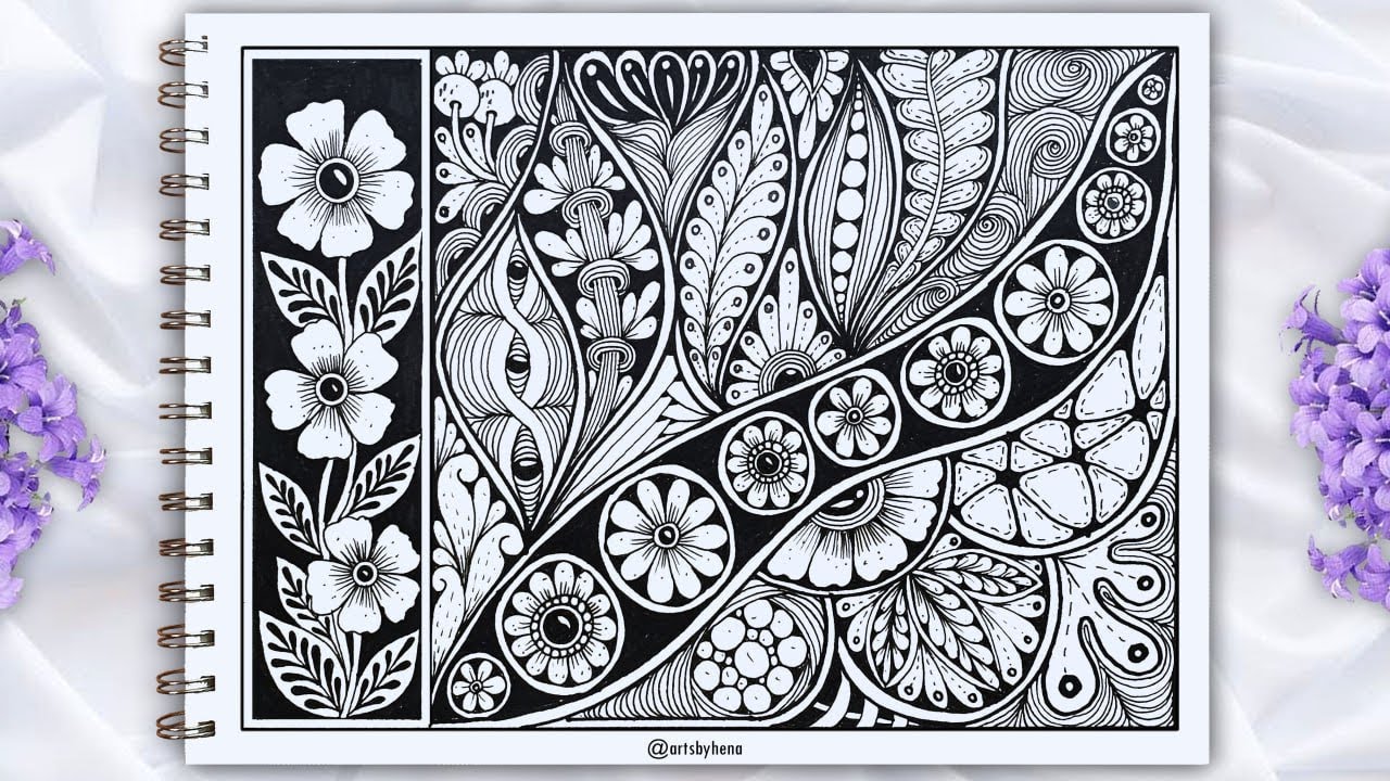 Zentangle Art For Beginnersc || Creative Zentangle Art