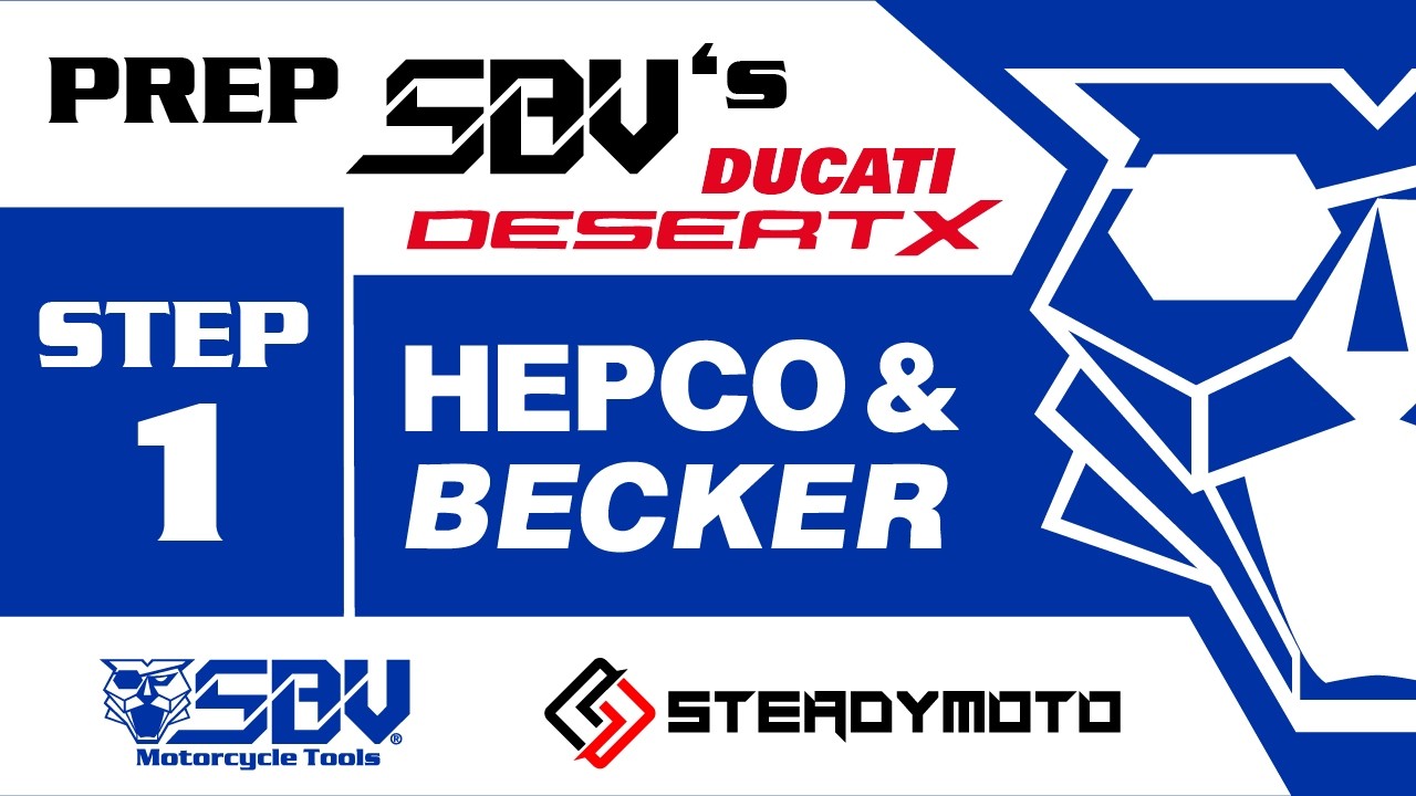SBVTools' Ducati Desert X preparation - Step 1: Crash bars