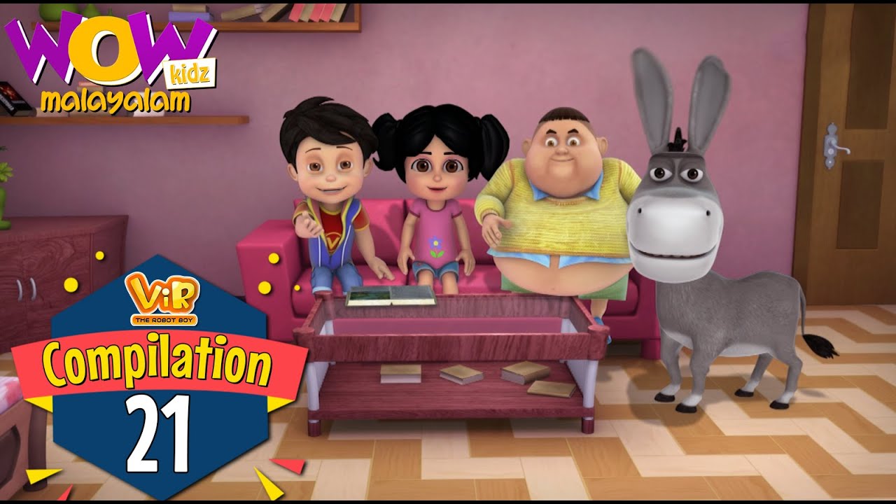 Vir the robot boy | Malayalam Cartoon | Compilation 21 | Malayalam Moral Stories |Malayalam Story