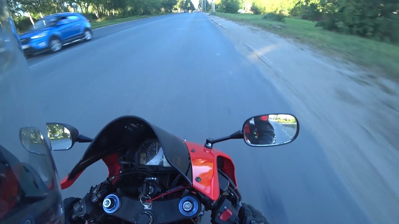 Первый выезд в город на мотоцикле CBR 600 RR