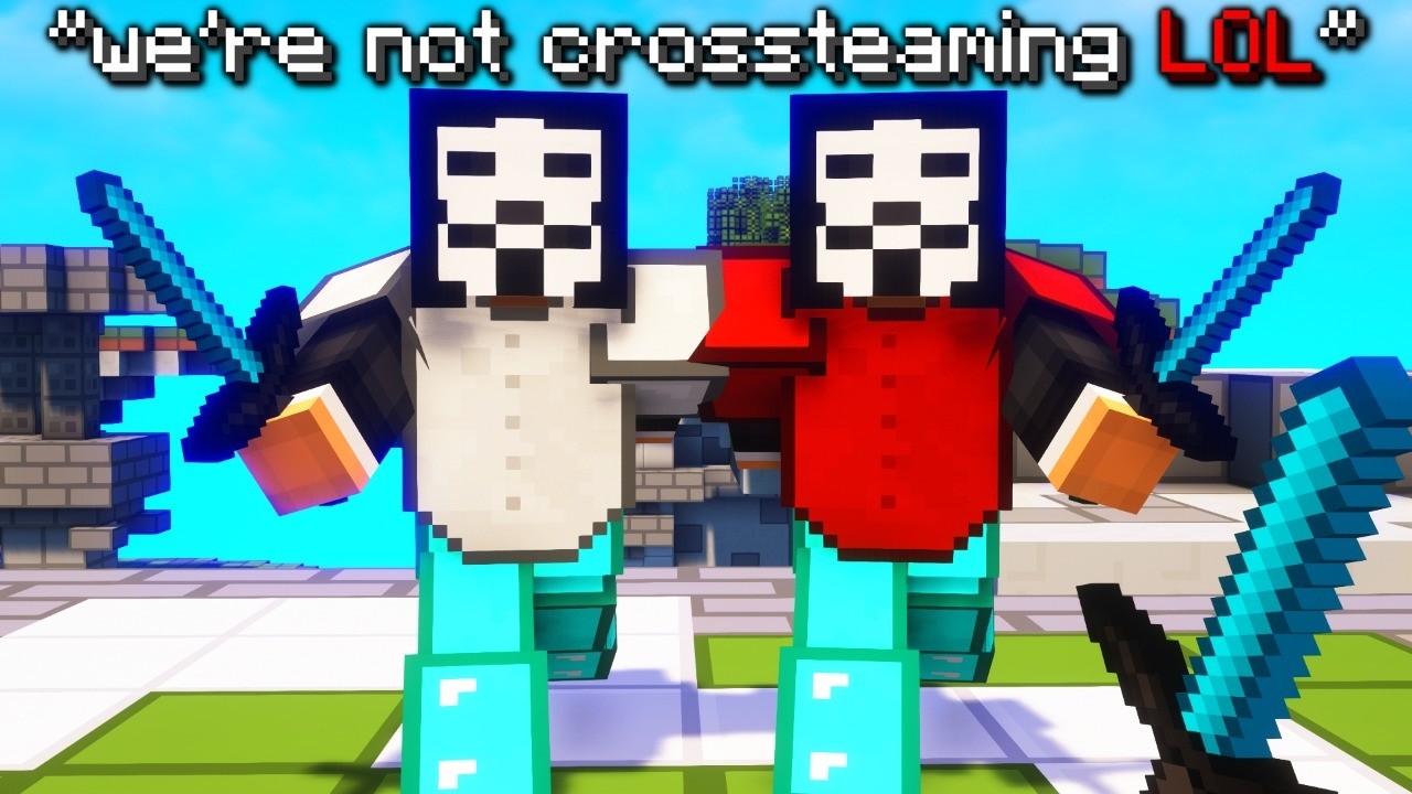 Clutching vs Crossteaming Cheaters in Bedwars