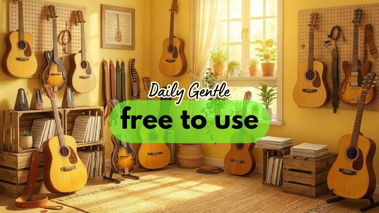 acoustic BGM ✅ | for daily vlogs & lifestyle  (no copyright) | Daily Gentle 🎸