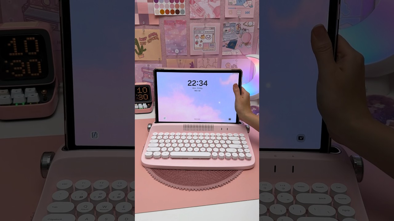 typewriter keyboard 💕 Samsung galaxy tab S9 | penly android app | digital planner, plan with me