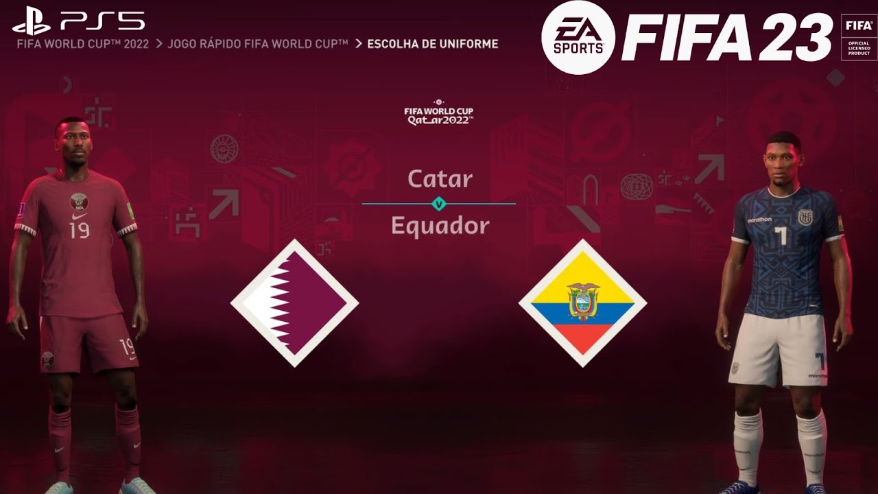 FIFA 23 - Catar vs Equador | Gameplay PS5  [4K 60FPS] Copa do Mundo FIFA 2022
