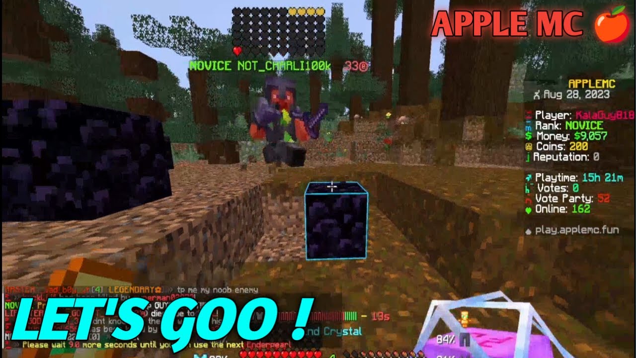 DESTROYING TP TRAPPERS IN APPLE MC 🍎 | BANANA REALM 🍌| KILLING TP TRAPPERS | #applemc
