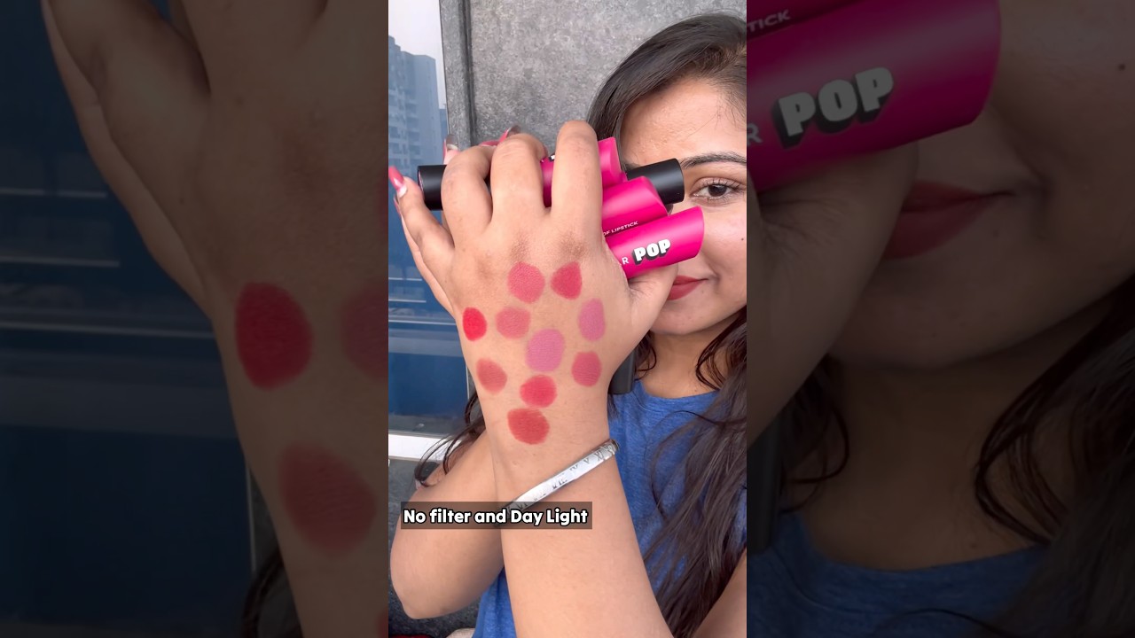 Sugar Pop Ultra stay transfer proof lipstick swatches without makeup #queensfeat #sugarpop #sugar