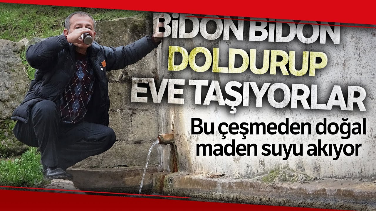 Bu Köyün Çeşmesinden Doğal Maden Suyu Akıyor
