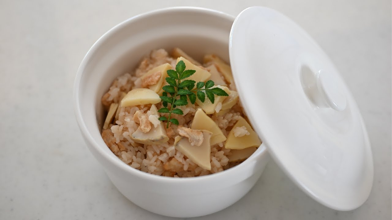 How to make BAMBOO SHOOT RICE | Easy to make in microwave oven | Japanese Recipe