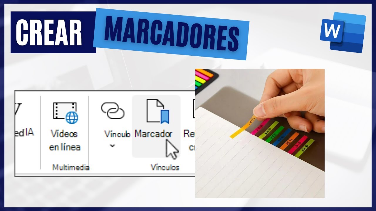 Cómo crear MARCADORES en Word🔖