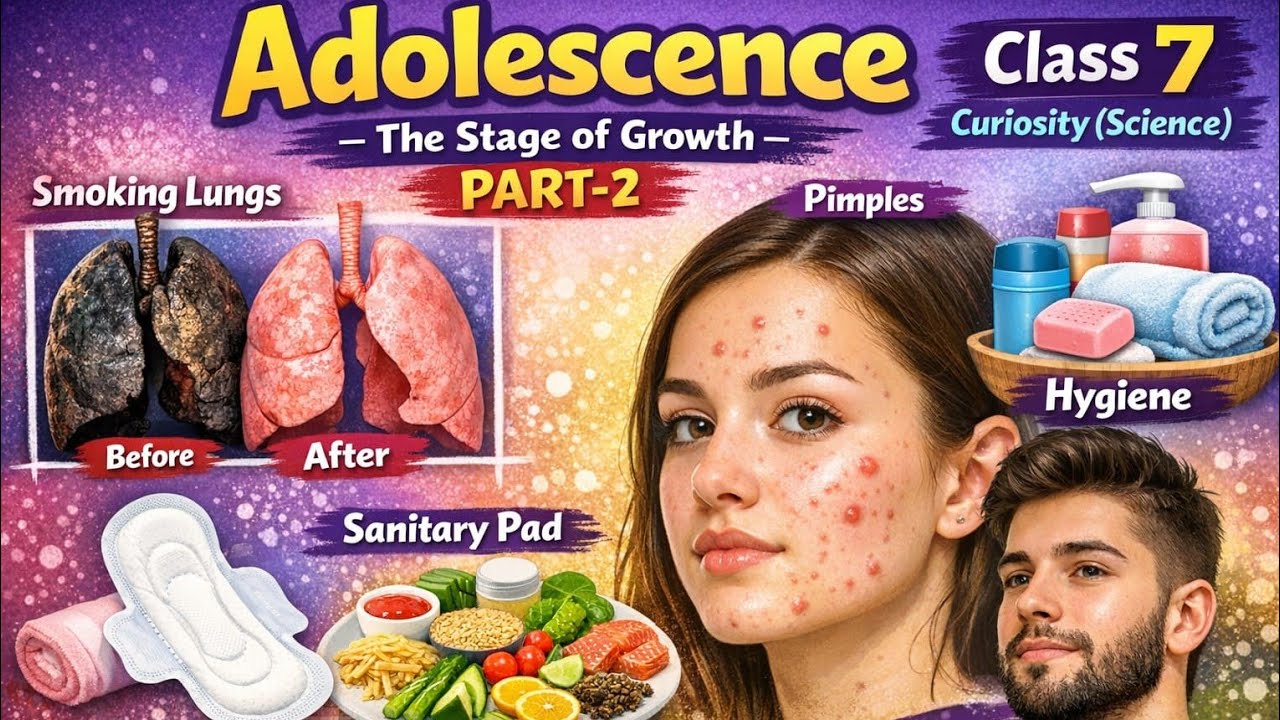 Adolescence: The Stage of Growth and Change|Class 7 Science|Curiosity part~2#class7science#ncert#new