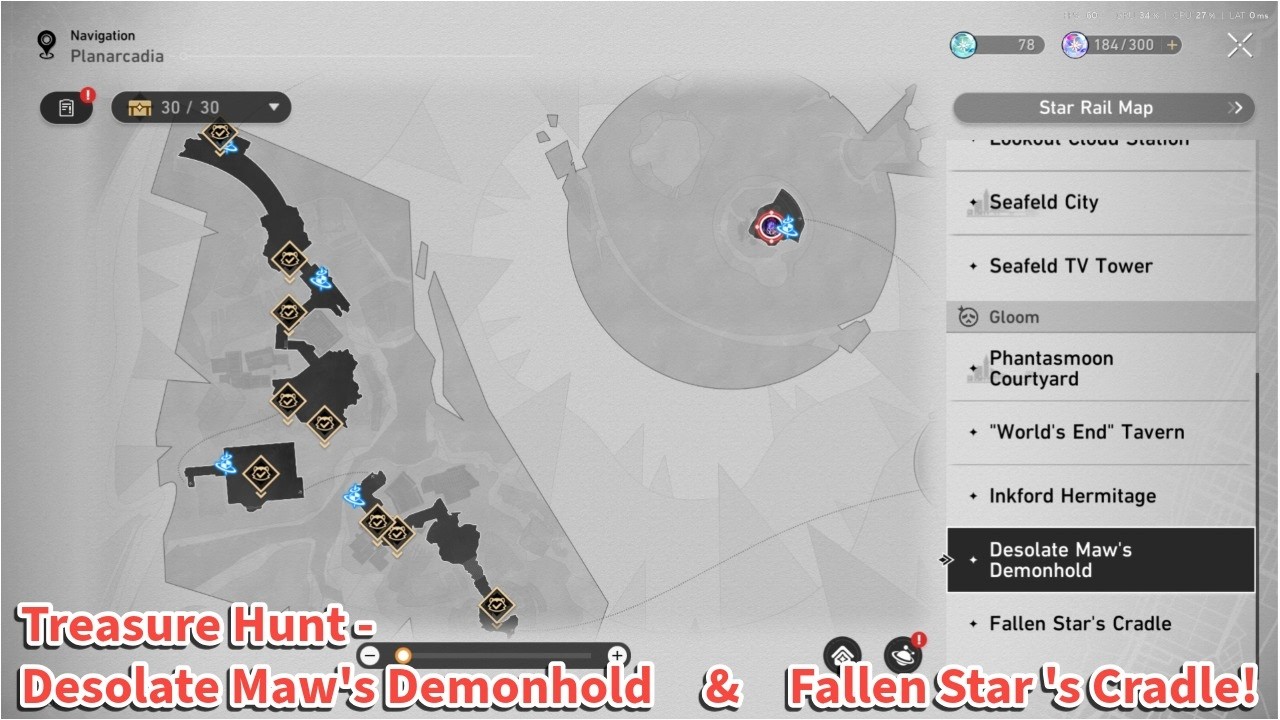 ALL 54 Chests! 🏆 Desolate Maw's Demonhold & Fallen Star's Cradle 100% Guide | HSR 4.4