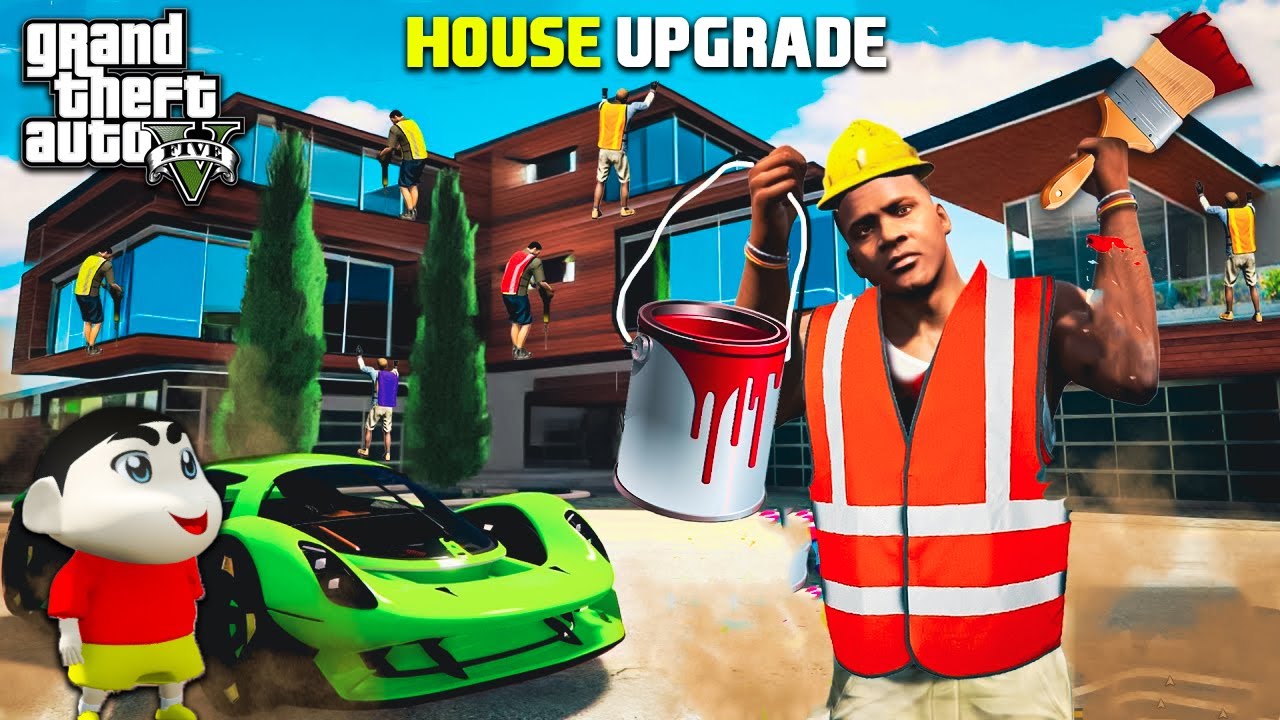 Gta 5:Franklin & Shinchan Complete Their Ultimate Luxury House Upgrade in Gta 5.!As Gaming Malayalam