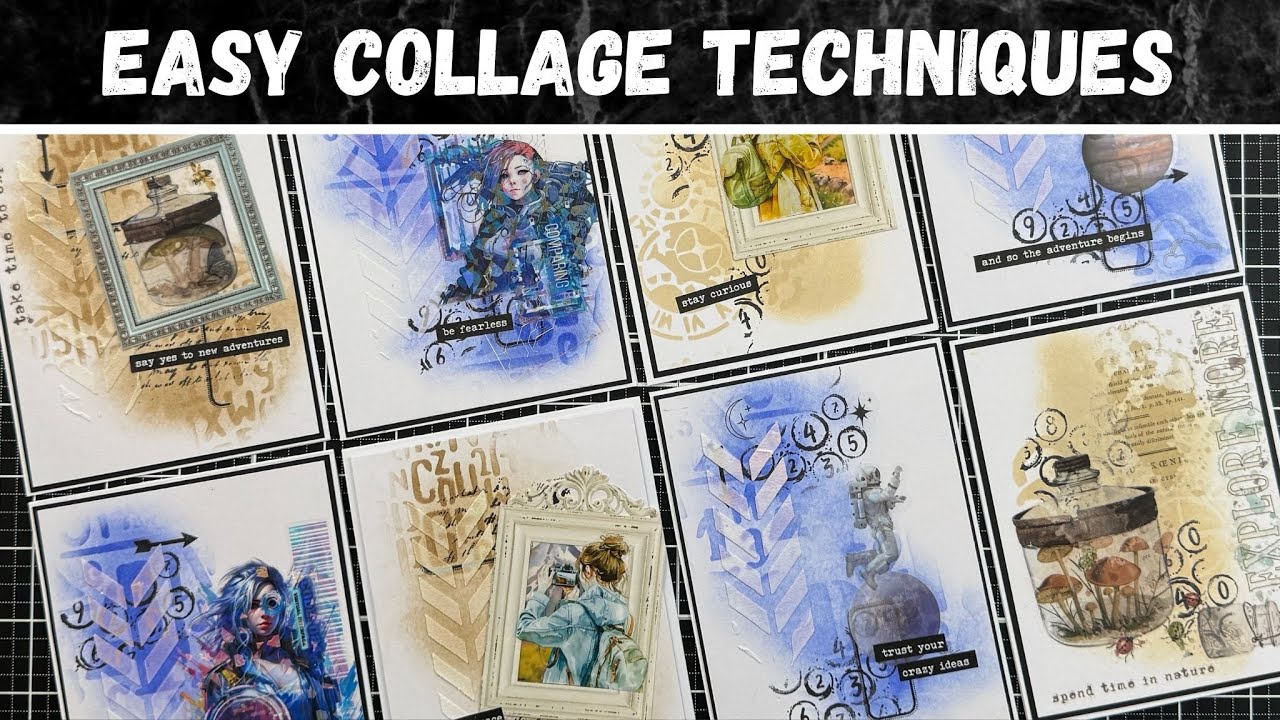 craft beautiful collage cards at home