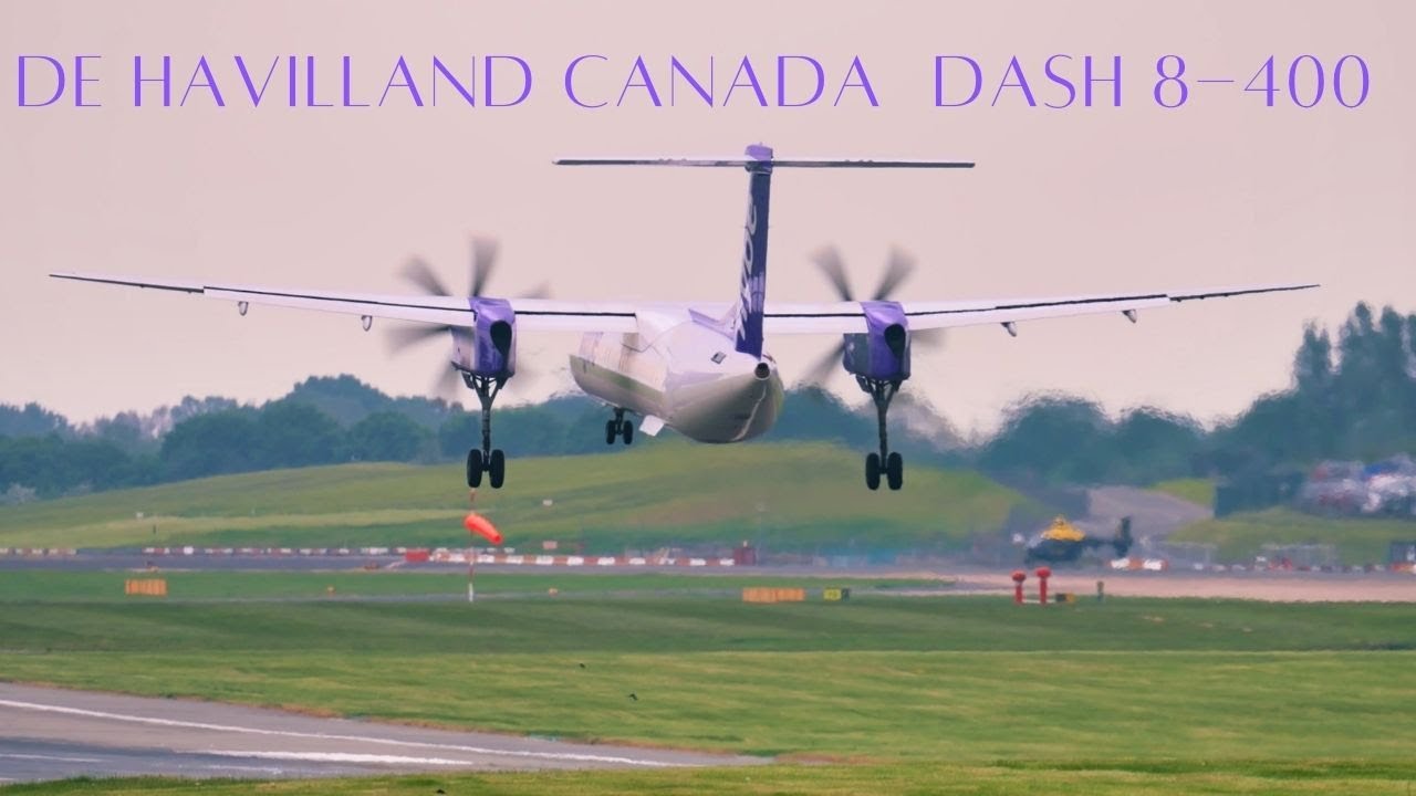 Flybe De Havilland Dash 8-400 - the Classic turboprop at Birmingham Airport