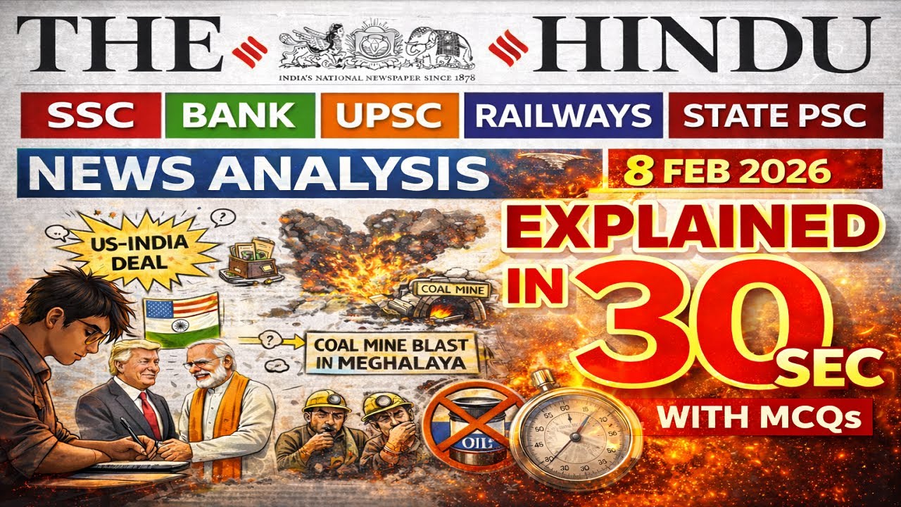 THE HINDU ANALYSIS | 8th Februray 2026 | Daily News & Editorial Explained