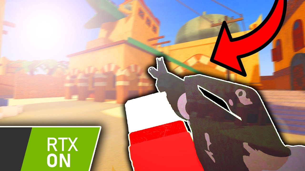 Playing Arsenal With SUPER REALISTIC GRAPHICS!? (ROBLOX)