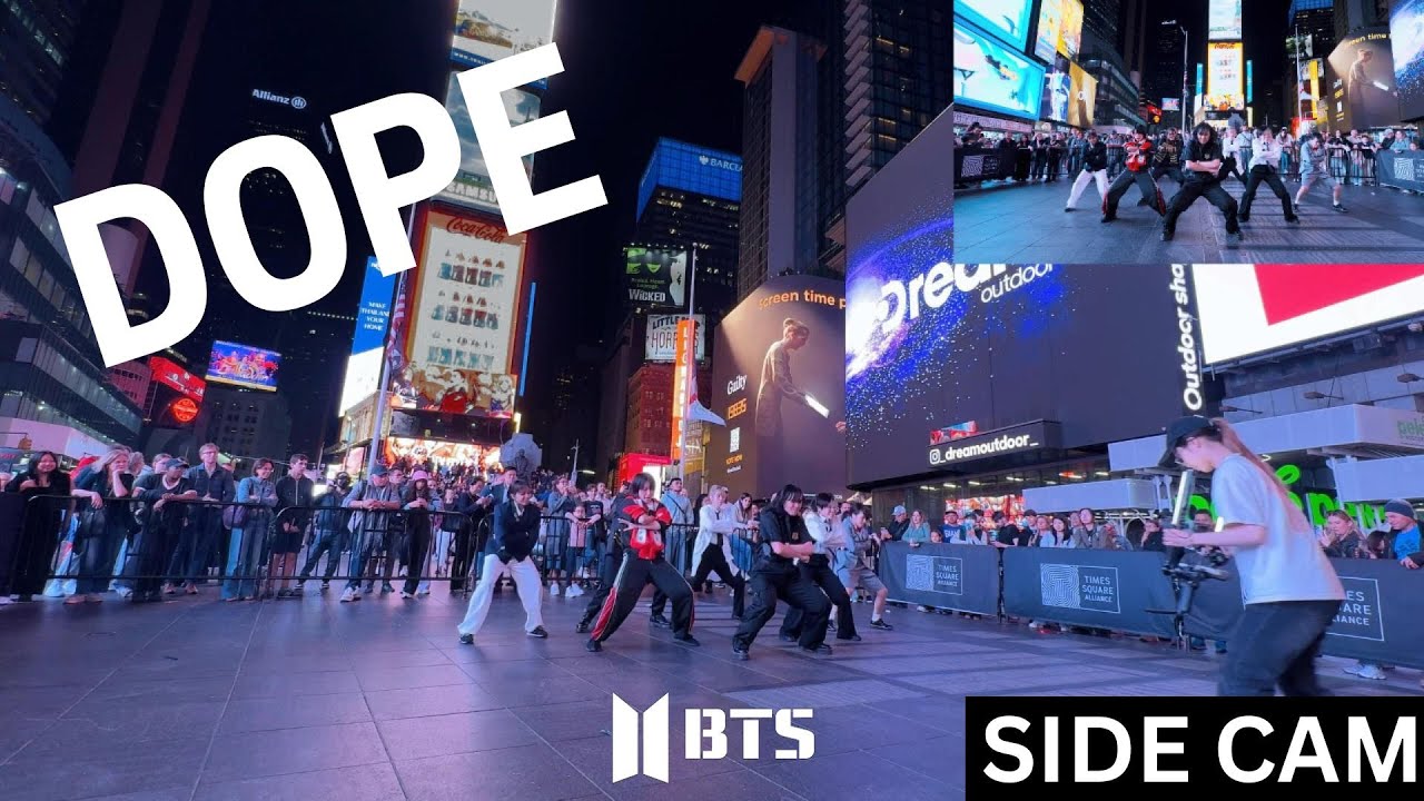 [SIDE CAM | KPOP IN PUBLIC TIMES SQUARE | ONE TAKE] BTS (방탄소년단) - ‘DOPE (쩔어)’ | Dance Cover by GRL1S
