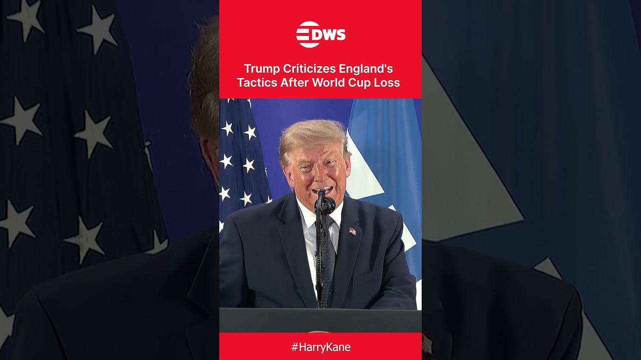 Трамп ставит под сомнение позицию Гарри Кейна в полуфинале Чемпионата мира | DWS News | AD1C
