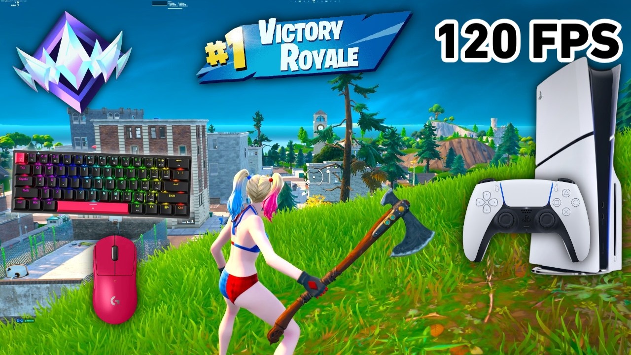 Fortnite Unreal Ranked Reload On PS5 Slim | Keyboard & Mouse Gameplay | 120 FPS | 4K