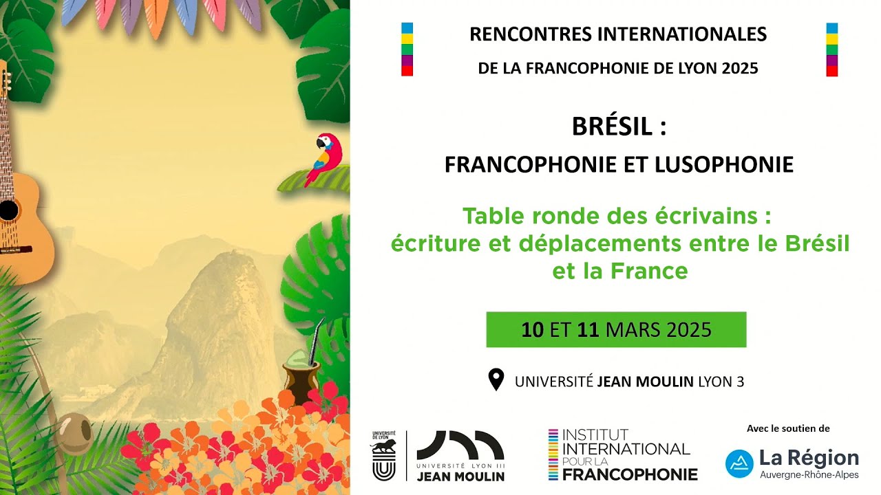 Rencontres internationales de la francophonie de Lyon 2025 – Table-ronde des écrivains