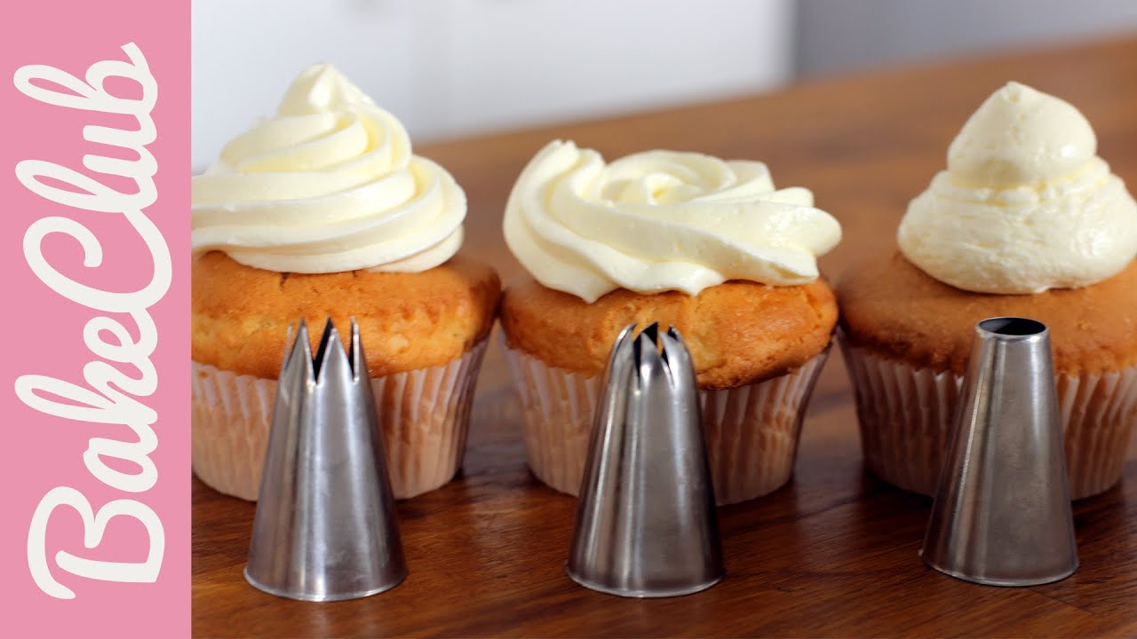 Buttercreme Dekoration mit dem Spritzbeutel | BakeClub
