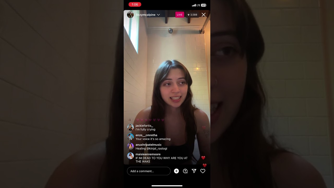 lizzy mcalpine live 8/27/23