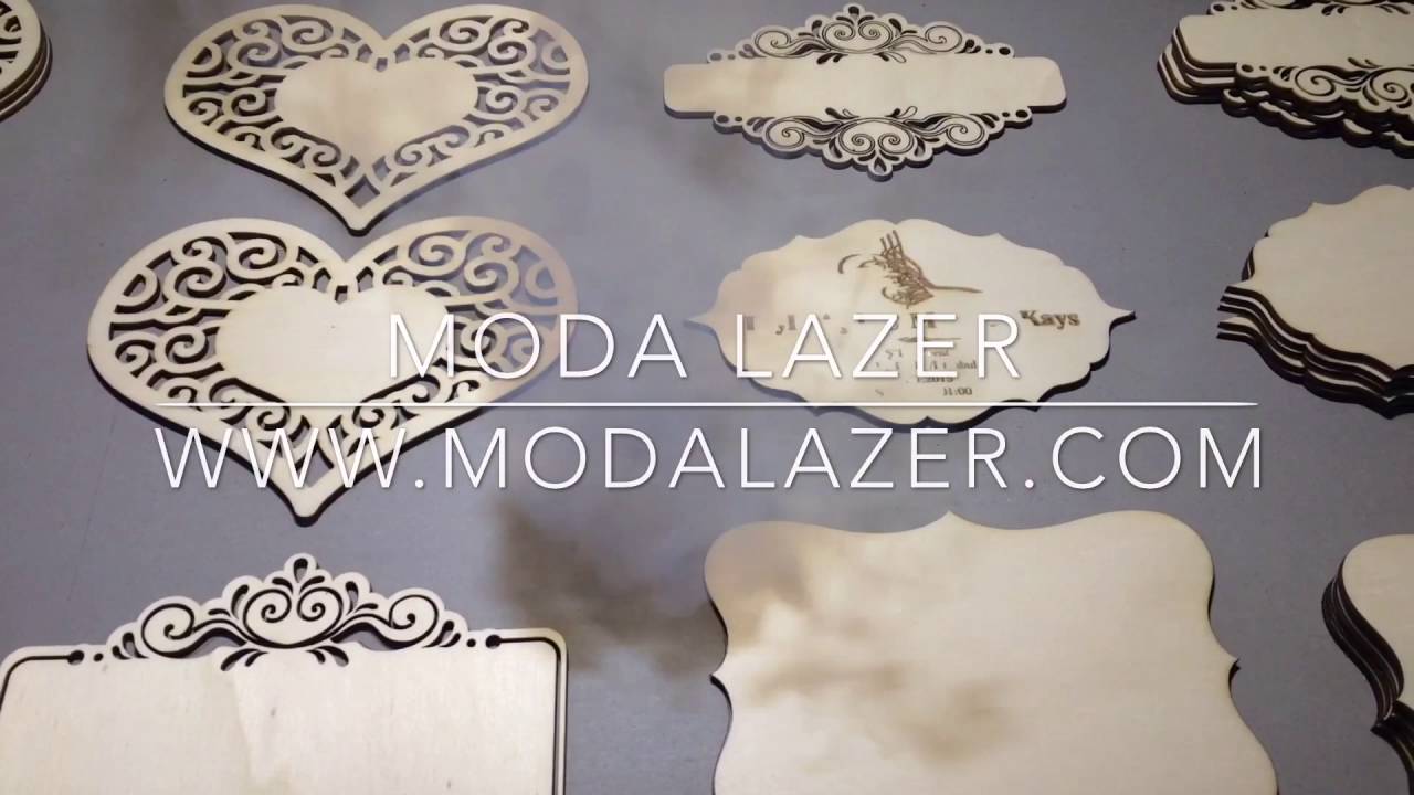 Ahşap davetiye lazer kesim