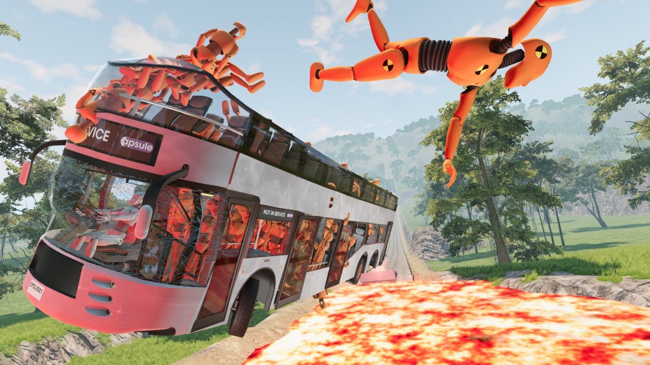 Dummies who want to eat hamburgers even if they have an accident #8 🥵 BeamNG.drive