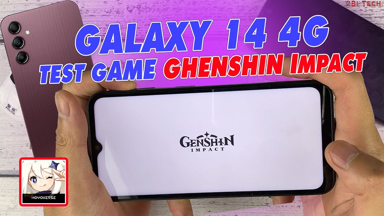 Sam Sung Galaxy A14 4G Ghenshin ipact Setting Gaming Test | Battery Drain Test & Temperature!