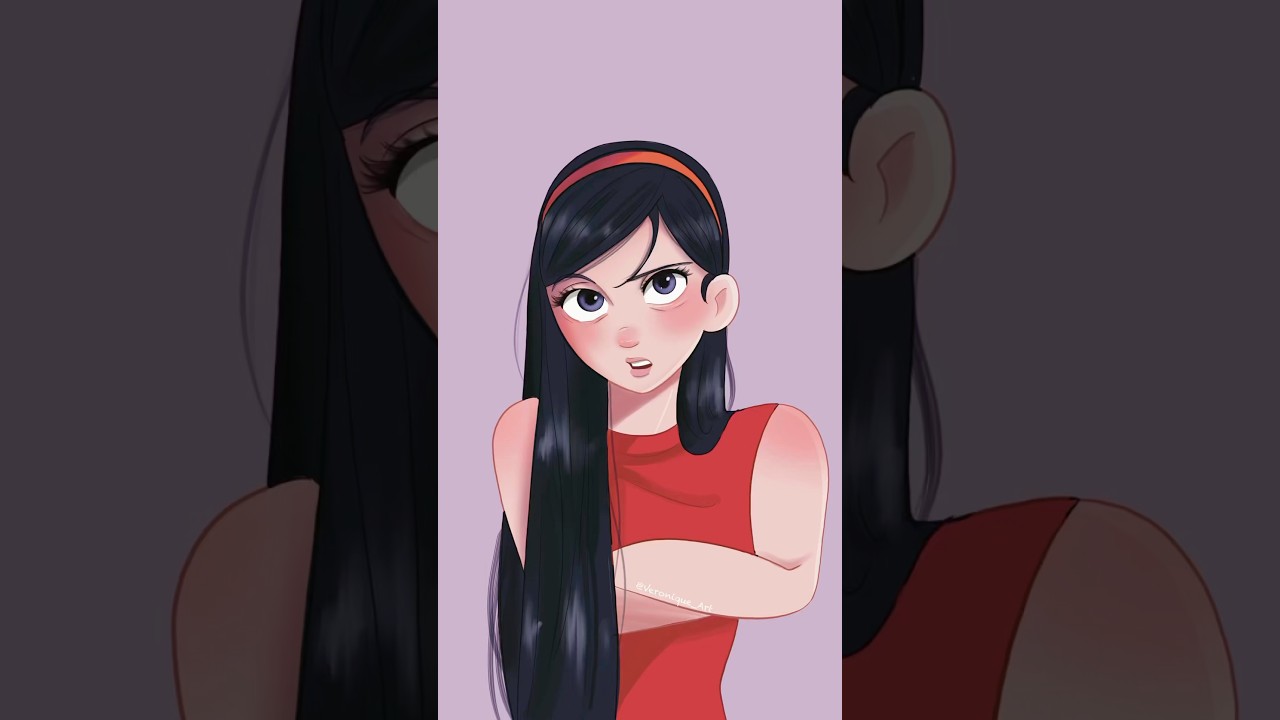 INTROVERT&rsquo;S Life🙂&zwj;↕️#theincredibles #violet #disney #pixar #animation #drama #introvert #digitalart