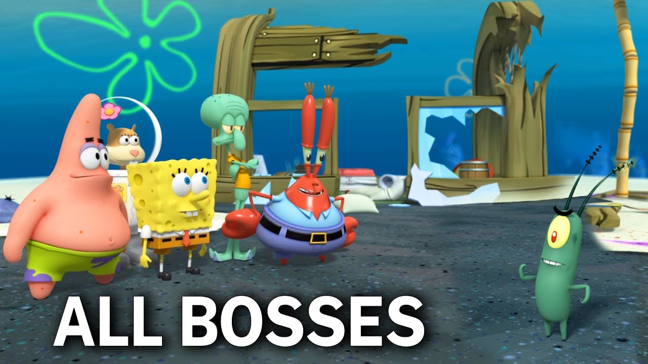 SpongeBob SquarePants: Plankton's Robotic Revenge - ALL BOSSES