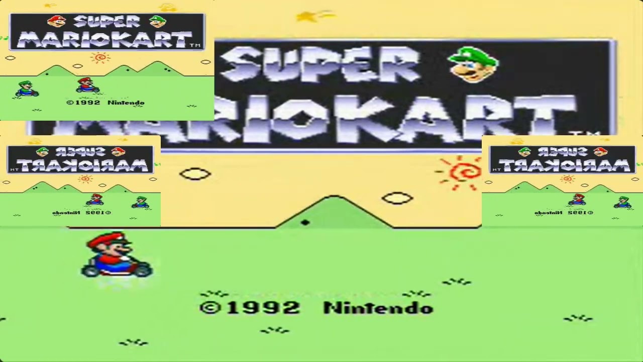 (RQ) Super Mario Kart Title Screen has a Sparta Gamma Remix