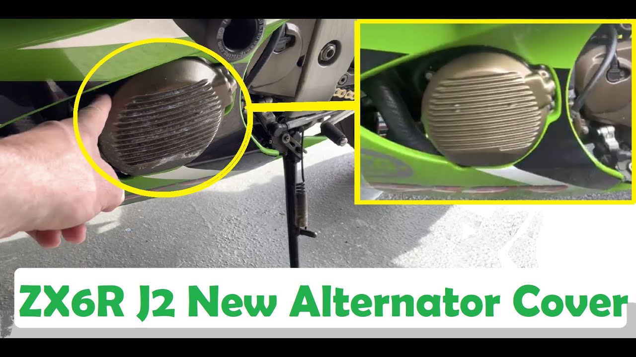 Замена крышки генератора на Kawasaki ZX6r J2