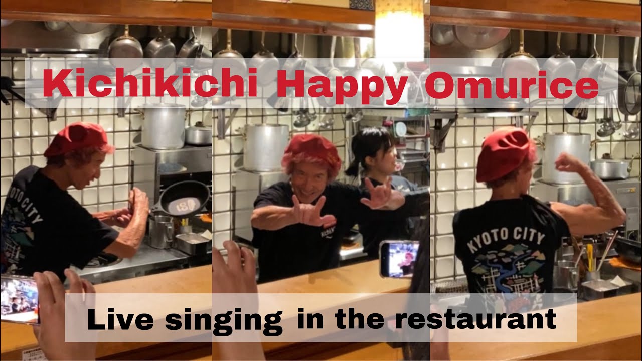 Kichikichi Happy Omurice Live singing in the restaurant