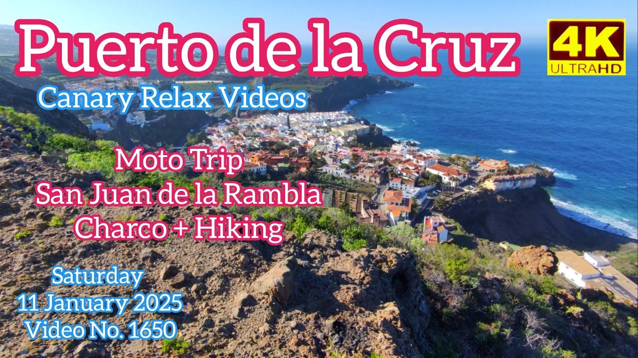 Tenerife 🏝️ Puerto de la Cruz - San Juan de la Rambla Moto Trip 11 January 2025 Teneriffa