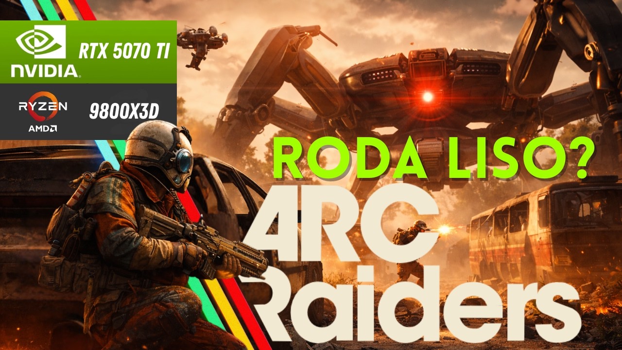 ARC RAIDERS é tudo isso mesmo? desempenho em 4 mapas diferentes! (RTX 5070 Ti| Ryzen 7 9800X3D)