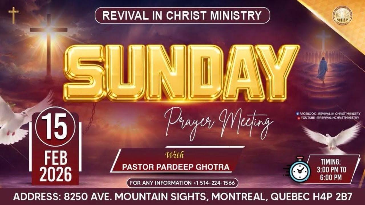 SUNDAY MEETING , 15 February 2026