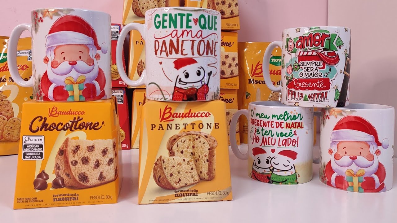 KIT SUCESSO EM VENDAS DE NATAL  PANETTONE + CANECA ❤️🌲