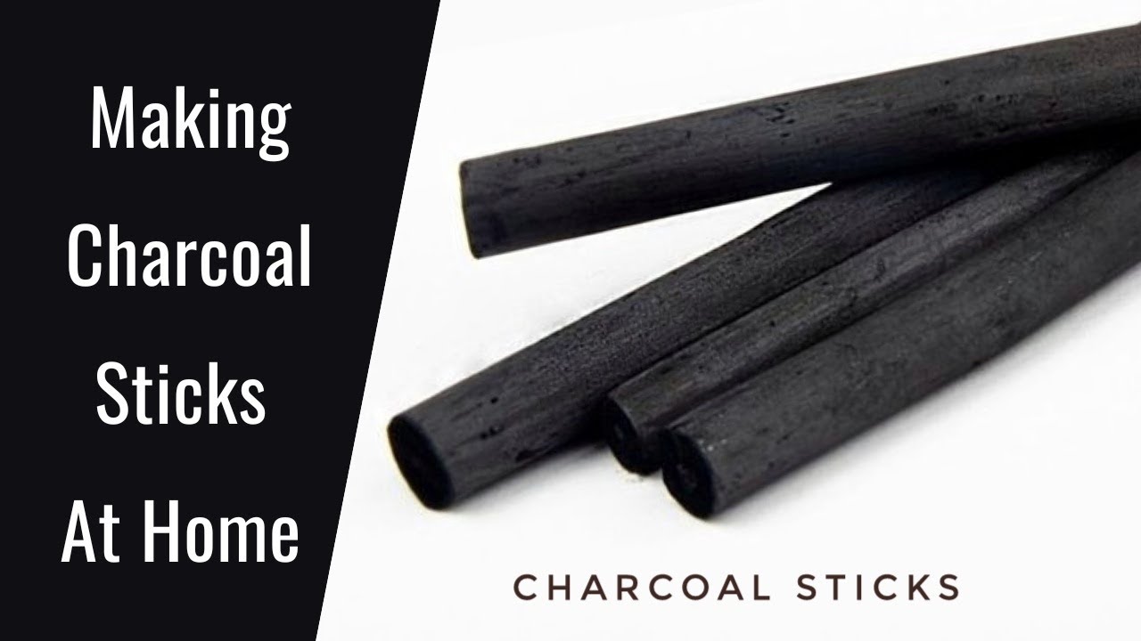 Making Charcoal sticks At Home ( Easy Method ) How to make charcoal sticks at home