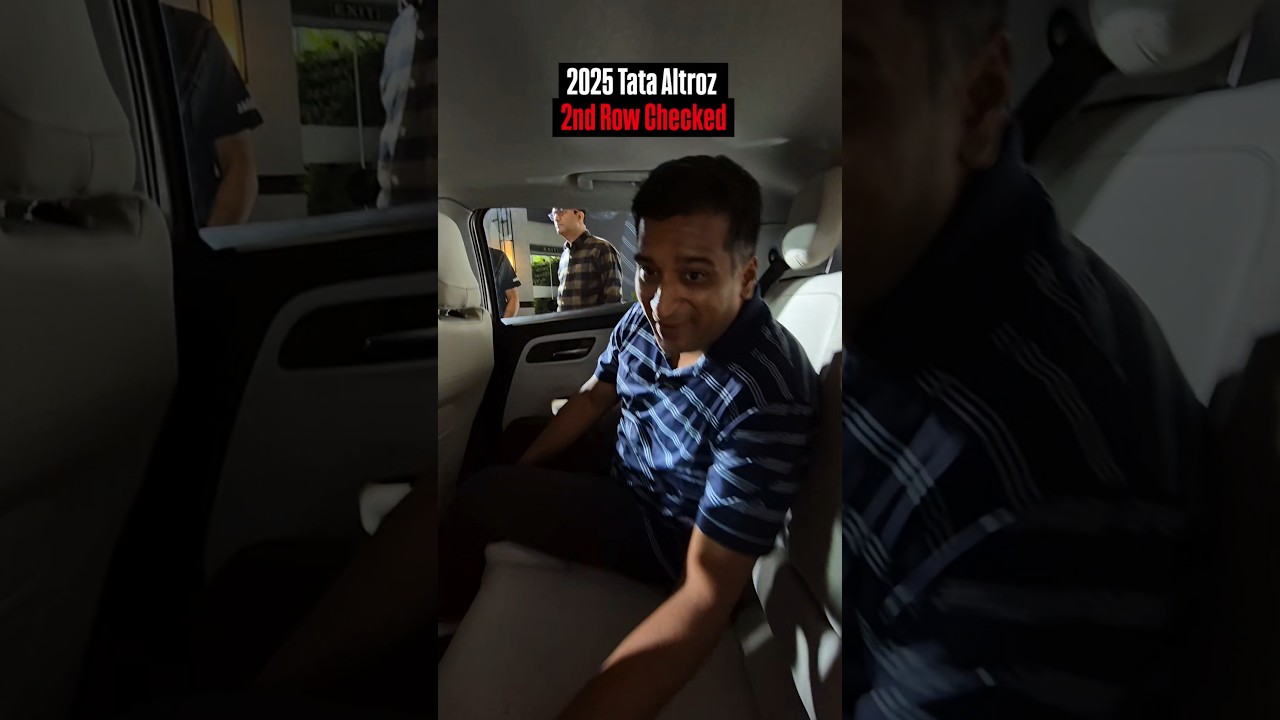 We&rsquo;re at the Backseat of the 2025 Tata Altroz Facelift &ndash; Here&rsquo;s What You Get! #AltrozInterior