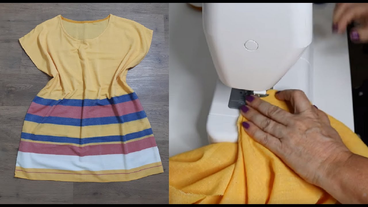Diy - como fazer uma saída de praia ou vestido kaftan sem molde - aula 214