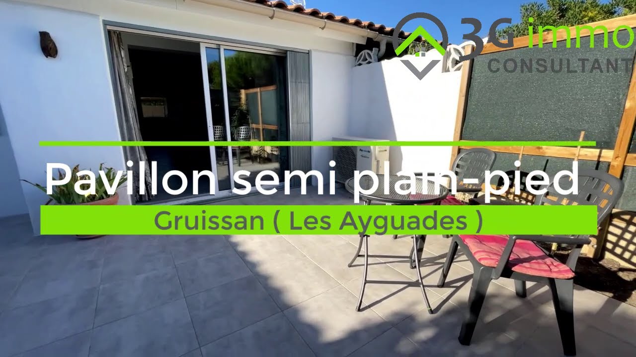 Pavillon semi plain-pied T3 - Gruissan ( Les Ayguades )