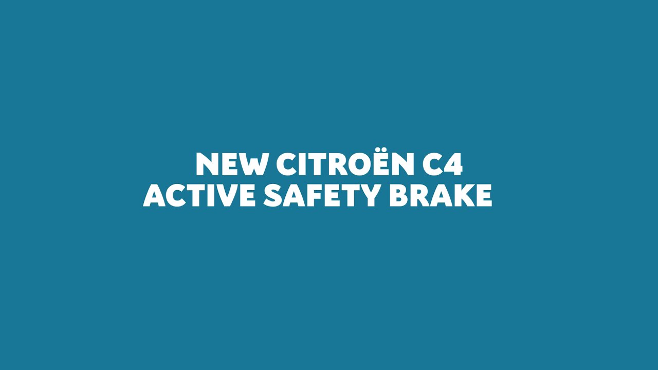 Citro&euml;n C4 & &euml;-C4 - 100% &euml;lectric: Active Safety Brake