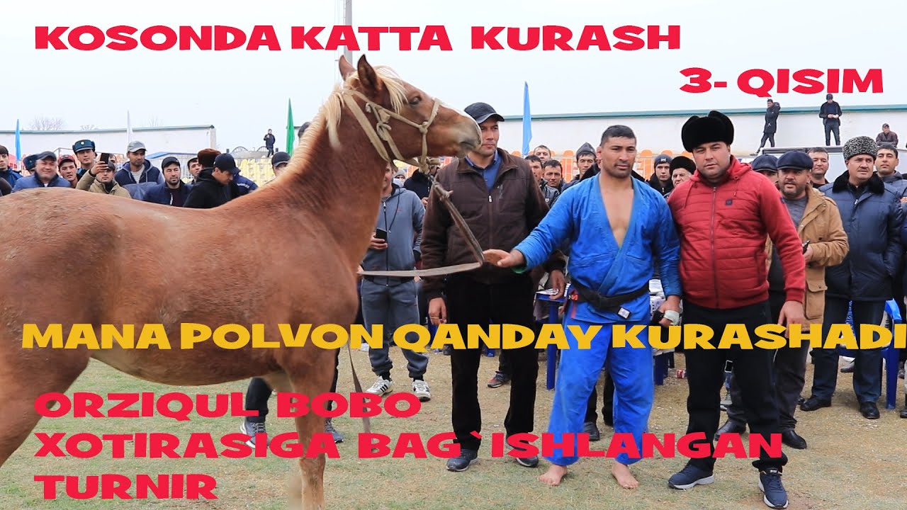 SHERALI JO`RAYEV 1 TAVOQA DAVOGAR BO`LDI KATTA KURASH KOSONDA 3- QISM