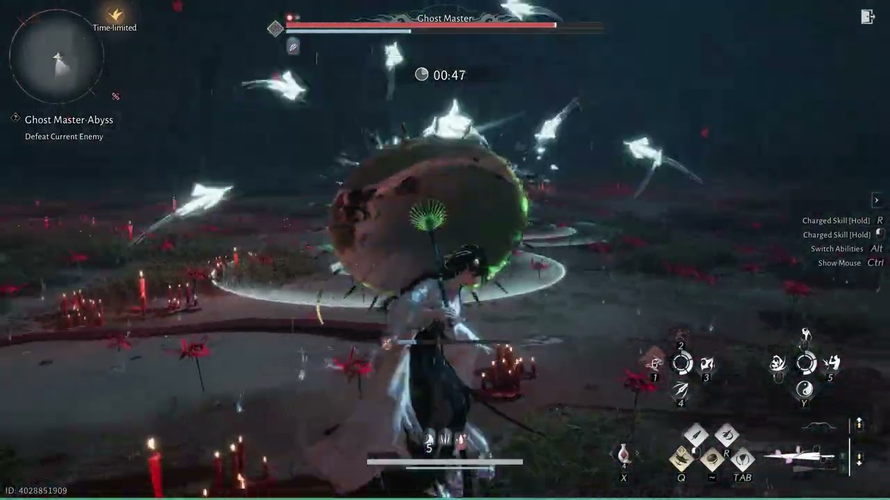 Where Winds Meet | No Damage Ghost Master with Silkbind - Jade (Vernal Umbrella - Inkwell Fan)