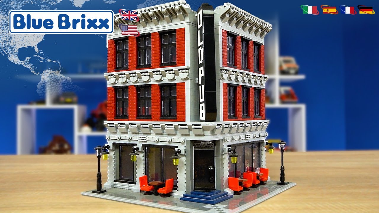 How to Build a Brick Pub: Modular Corner Bar ( BlueBrixx 105182 )