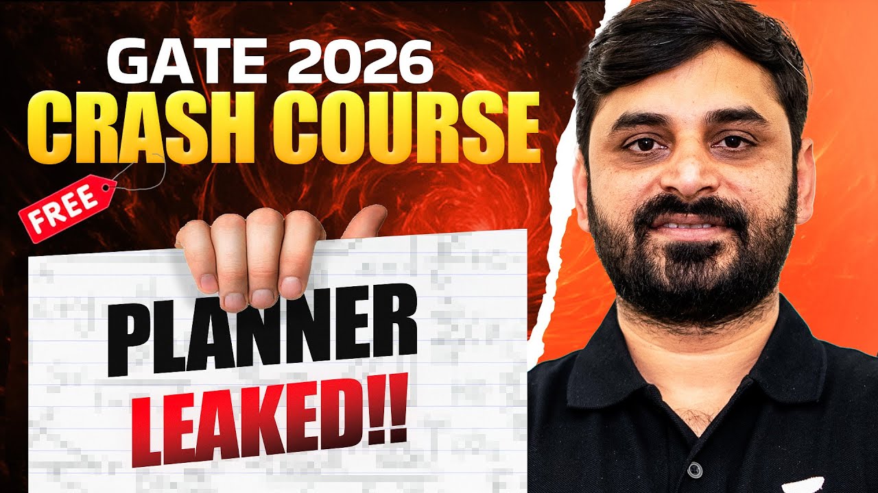 GATE 2026 | Crash Course Plan Exposed 😱🔥 | Full Roadmap to Crack GATE 2026